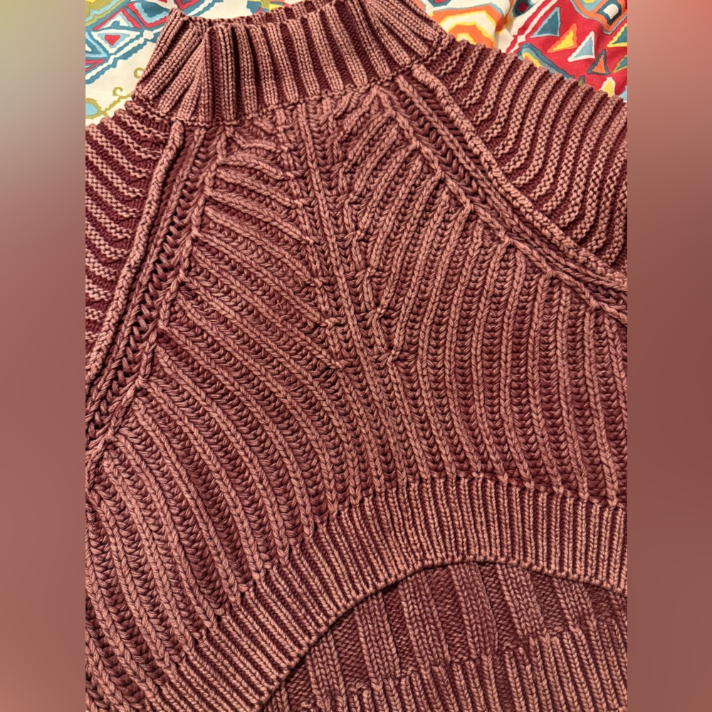Free People Cozy Knit Turtleneck Sweater! - Picture 3 of 9